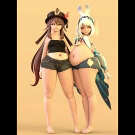2girls 3d 3d_(artwork) 3d_model 3d_render ai ai_animation ai_art ai_assisted ai_generated animated bbw beige_background belly_button belly_button_fetish belly_button_fingering big_belly biting_lip chibi chibi_girl crack_pairing crack_ship crackship cute cute_face deep_navel fat fat_belly fat_booty fat_butt fat_fetish fat_kink feet feet_out female funny gainer gasp genshin_impact girls_only heavy heavy_belly hu_tao_(genshin_impact) humor humor_porn hungry_eyes lip_bite looking_at_another looking_at_partner meme mualani_(genshin_impact) navel_fetish navel_fingering navel_penetration navel_play navel_poke outie outie_navel overweight round_belly round_butt self_upload sexy_look short_girl shortstack shortstack_female shy_expression shy_girl sound sound_effects tagme thicc thick_ass thick_belly thick_butt thick_hips thick_thighs video weight_gain yuri zazkinkart