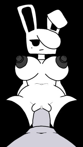 animated animated_gif cube_459_(geometry_dash) female femgram geometry_dash gif hair_over_one_eye pussy riding sex straight tagme vaginal_penetration