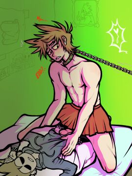 1boy eddsworld femboy gay humping humping_pillow male male_only rinkrin skirt solo tom_(eddsworld) tord tord_(eddsworld) yaoi