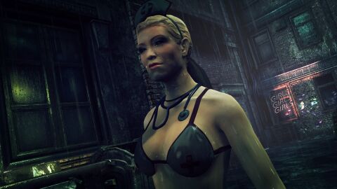 3d breasts female hitman hitman_absolution io-interactive nurse nurse_cap samantha_ruby screenshot screenshot_edit sexy_nurse strip_club stripper video_games wet wet_body wet_skin