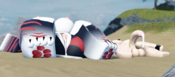 1boy 1girls 3d after_sex balls big_breasts big_girl big_penis big_thighs breasts cum cum_drip cum_in_pussy demon demon_boy female flaccid flaccid_after_cumming khun_(quitynep) laying_down lying_on_back male nipples penis pussy roblox robloxian self_upload shark shark_girl tagme thighs tonyrr34