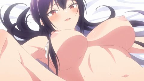 animated anime bed breasts canonical_scene completely_nude cum cumming_on_belly cumming_on_breasts cumming_on_face cumshot ejaculation female gif haitekudasai_takamine-san large_breasts long_hair missionary_position nude nude_female official_animation official_art screencap takamine_takane