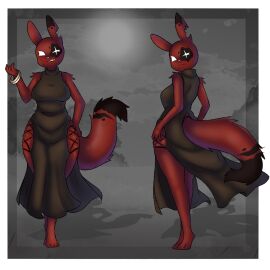 1girls 2024 2d 3_fingers 4_toes :3 anthro anthro_female anthro_only anthro_solo artificer_(rain_world) barefoot big_breasts bitten_ear black_clothing black_dress bracelet breasts clothed clothed_female dark_tail_tip dress exposed_shoulders exposed_thighs eyelashes feline female flowing_clothing flowing_dress fluffy_shoulders fluffy_tail furgonomics furry furry_female furry_only furry_solo gold_(metal) gold_jewelry grinning hand_on_hip hand_on_thigh happy long_tail maroon_body maroon_fur one_hand_up one_leg_forward phifo_(artist) plantigrade rain_world reflective_body scar_across_eye scar_on_face scar_over_eye scarred shaded sharp_claws sharp_fingers sharp_teeth shoulder_fluff slightly_chubby slightly_chubby_anthro slightly_chubby_female slugcat smiling smiling_at_viewer smug_smile teeth_visible thick_tail thick_thighs toes videocult white_eyes white_nose white_teeth