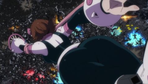 1girls anime_screencap ass ass_focus big_ass black_bodysuit bodysuit boku_no_hero_academia brown_hair female headwear hero_outfit_(mha) high_heel_boots huge_ass multicolored_bodysuit my_hero_academia ochako_uraraka ochako_uraraka_(hero_outfit) pink_bodysuit screencap screenshot skin_tight superhero_costume superheroine thick_thighs thighs uraraka_ochako uraraka_ochako_(hero_outfit) white_bodysuit