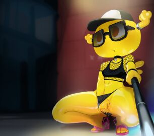 anal_plug anthro antler_ring antlers black_clothing black_panties black_underwear bodily_fluids breath brick_wall buttplug cartoon_network choker clothing eyewear fairy feet female finger_fuck fingering fishnet_clothing fishnet_topwear genital_fluids hat headgear headwear heelpop hi_res horn jewelry kneeling masturbation mdthetest navel necklace panties penny_fitzgerald plug_(sex_toy) public public_masturbation pussy selfie_stick sex_toy solo sunglasses the_amazing_world_of_gumball toes topwear underwear vaginal_fluids vaginal_penetration wall_(structure) wings