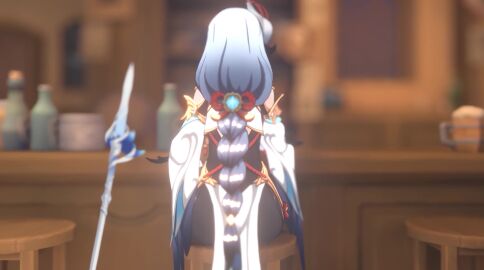 blowjob genshin_impact shenhe_(genshin_impact) tagme video