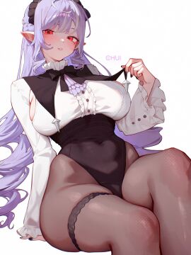 1girls belly big_breasts breasts busty child_bearing_hips chui_art clothed female female_only hips hourglass_figure hoyoverse huge_breasts large_breasts light-skinned_female light_skin mihoyo pantyhose purple_hair red_eyes revealing_clothes thick thick_thighs thighs thin_waist tummy vampire vampire_girl vampiress vivian_(zenless_zone_zero) vivian_banshee wide_hips zenless_zone_zero
