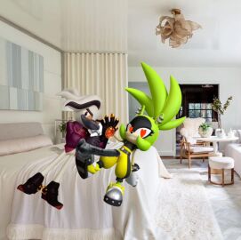 bedroom capcut dildo_in_pussy doctor_starline female heart-shaped_pupils male pussy_focus sonic_the_hedgehog_(series) sound sound_effects surge_the_tenrec tagme video