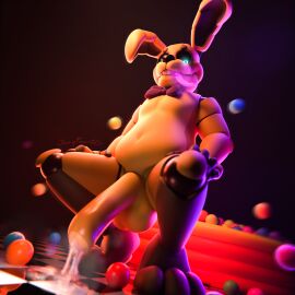 1:1 2024 3d absurd_res animatronic anthro balls big_penis blender_(artwork) bodily_fluids bow_tie cum digital_media_(artwork) ejaculation erection five_nights_at_freddy's genital_fluids genitals hi_res humanoid_genitalia humanoid_penis into_the_pit jizzyfox lagomorph large_tongue leporid looking_at_viewer machine male male_only mammal nude penis pit_spring_bonnie_(fnafitp) rabbit robot robot_anthro scottgames smile solo solo_male spring_bonnie_(fnaf) tongue tongue_out yellow_body