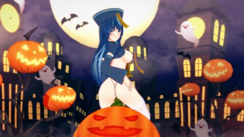 1girls 3d animated back back_view bats blue_eyes blue_hair breasts chinese_clothes choker covered_nipples el_joshypoonsfw fujikura_uruka ghost hair_between_eyes hair_ornament halloween halloween_costume halloween_pumpkin halloween_theme jack-o'-lantern koikatsu large_breasts looking_at_viewer looking_back looking_back_at_viewer moon multicolored_hair navel night ofuda ofuda_on_nipples panties_aside phase_connect phase_origins pumpkin tagme thighhighs vagina vaginal_insertion vaginal_penetration video virtual_youtuber vtuber white_thighhighs