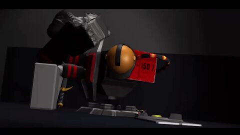1boy 3d 3d_animation 3d_model akumainized animated bottomless builderman builderman_(forsaken) forsaken_(roblox) gif male penis roblox roblox_game robloxian sentry tagme
