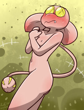 1girls alien ani_(mistersaturn123) ass blush embarrassed female mistersaturn123 nude tagme