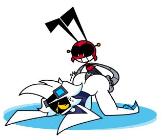 anal female from_behind lamari littleprick08 male original sex smaller_male squid_girl suavo_(littleprick08)