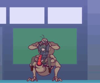 1boy 1girls 1monster animated arm_grab bad_end belly_bulge big_belly big_dom_small_sub black_hair black_legwear black_pantyhose black_shirt black_skirt clothed_sex clothing cum cum_in_pussy cum_inside cumflated_belly cumflation defeat defeated defenseless egg_implantation egg_laying faint fainted fainting female female_penetrated femsub finished finishing_move game_cg game_over gameplay_mechanics gif impregnation inflation insect_humanoid insects interspecies interspecies_impregnation keroido larger_male leaking_cum male male/female male_penetrating male_penetrating_female monster monster_rape overflow oviposition ovipositor ovipositor_penis ovulation pantyhose penetration penis pussy restrained ryona school_uniform sex shirt size_difference skirt skirt_lift smaller_female spread_legs stomach_bulge struggling struggling_prey torn_clothes torn_pantyhose vaginal_egg_implantation vaginal_penetration