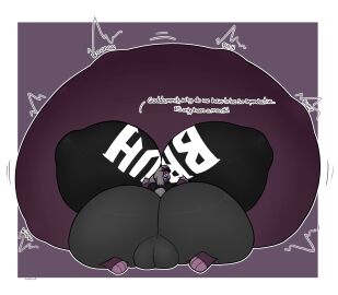 2024 absurd_res alternative_fashion anthro ass belly big_ass big_belly big_breasts big_butt big_feet big_nipples big_pussy black_clothing black_hair black_shirt black_topwear blue_eyes border bottomwear breast_squish breasts butt_squish camel_toe cameltoe cheeki clothing colored dialogue digital_media_(artwork) ear_piercing english_text eyeshadow feet female fetal_movement generation_8_pokemon genitals goth grey_body grey_bottomwear grey_clothing grey_ears grey_hair grey_pants grey_tail hair hand_on_breast hand_on_own_breast hi_res highlights_(coloring) huge_ass huge_belly huge_breasts huge_butt huge_nipples hyper hyper_ass hyper_belly hyper_breasts hyper_butt hyper_genitalia hyper_nipples hyper_pregnancy hyper_pussy immobile lagomorph leporid looking_back looking_back_at_self looking_down looking_down_at_self makeup mammal motion_lines nintendo nipples notched_ear onomatopoeia open_mouth original original_character pants piercing pokemon pokemon_(species) pregnant pregnant_anthro pregnant_female purple_background purple_belly purple_eyeshadow purple_mouth purple_nose pussy rabbit raboot rear_view rochelle_(reathe) scut_tail shaded shirt short_tail simple_background solo sound_effects squish tail text text_on_clothing text_on_shirt text_on_topwear tight_clothing topwear white_border