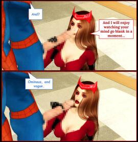 1boy 1girls ass athletic athletic_female athletic_male avengers big_ass big_breasts bottom_heavy breasts bust busty censored chest comic curvy digital_media_(artwork) female female_focus fit fit_female fit_male hero heroine hips hourglass_figure huge_ass huge_breasts human large_ass large_breasts legs light-skinned_female light-skinned_male light_skin lips male male/female marvel marvel_comics mature mature_female milf mother mutant_(marvel) peter_parker pof3445 scarlet_witch slim_waist sorceress spider-man spider-man_(series) story straight superhero superheroine thick thick_hips thick_legs thick_thighs thighs top_heavy voluptuous waist wanda_maximoff wide_hips witch