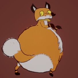 anthro ass auriwooosh belly big_ass big_belly big_butt black_ears bobbins_(auriwooosh) canid canine cheek_tuft facial_tuft fox fur huge_ass huge_butt hyper hyper_ass hyper_butt mammal monobutt monorump orange_body plushie pupils seam_(sewing) simple_background slit_pupils solo stitch_(sewing) striped_legs tuft white_body white_fur yellow_bow yellow_eyes yellow_ribbon zipper