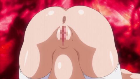 animated ass birthing butt_view ecstasy egg egg_laying female kasugai_chihiro mouryou_no_nie pink_hair pregnant pussy thighhighs vagina