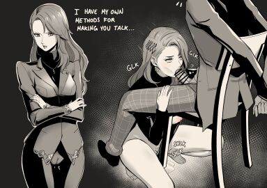 1boy 1girls adult_and_teenager adult_on_young age_difference age_gap atlus blowjob blowjob_rape dubious_pleasure eightyfourart fellatio female female_rapist femdom interrogation interrogation_rape interrogation_room joker_(persona) lawyer male male/female malesub molestation molesting no_consent noncon nonconsensual nonconsenting_male older_female older_female_and_younger_male persona persona_5 persona_5_royal rape_victim raped_male rapist rapist_and_victim rapist_female ren_amamiya reverse_forced_fellatio reverse_forced_oral reverse_rape sae_niijima sexual_assault sexual_torture shin_megami_tensei student taking_advantage tied_hands tied_to_chair younger_male