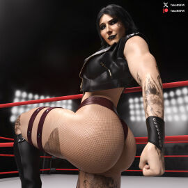 1girls 3d ass big_ass female female_only rhea_ripley solo tekonsfw wwe