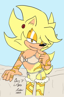animal_genitalia anthro bra bulge bulge_through_clothing bulge_through_underwear clothed clothing crossdressing ear_piercing ear_ring eulipotyphlan femboy fur garter_belt garter_straps genitals gold_scars hedgehog hi_res lingerie male mammal piercing ring_piercing rubberh0es_(artist) sega sheath solo sonic.exe_(series) sonic_(series) sonic_the_hedgehog_(series) tan_body tan_fur underwear yellow_body yellow_eyes yellow_fur yokubo_(sonic.exe)