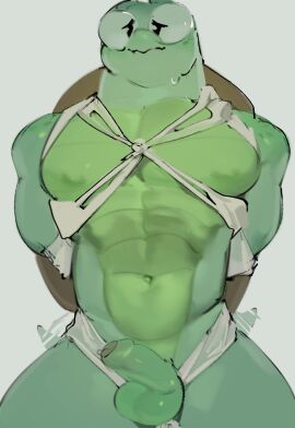 1boy 2024 balls big_sub bondage cute cute_face digital_media_(artwork) flaccid foreskin front_view gay gay_male glasses green_body green_skin hands_behind_back kogito looking_at_viewer male male_only muscular muscular_arms muscular_male naked naked_male navel nipples nude nude_male pectorals penis plastic plastic_bag reptile simple_background submissive submissive_male tail tailwag turtle turtle_shell uncircumcised uncut yaoi