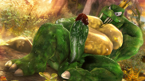 1boy 3d 3d_(artwork) anthro arm_behind_head armpit balls ballsack belly big_penis crocodile crocodilian crown donkey_kong_(series) erection fat fat_belly fat_male furry furry_male furry_only genitals green_skin huge_cock k_rool king large_penis looking_at_viewer lying_on_back male male_only mature mature_anthro mature_male moonwulf nintendo obese obese_anthro obese_male outdoors overweight overweight_anthro overweight_male penis reptile royalty scalie solo solo_focus solo_male teeth testicles thick_penis yellow_belly