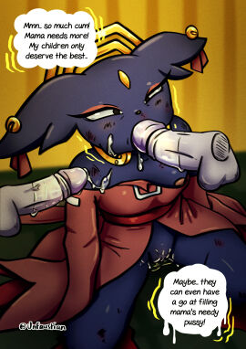 angry anthro black_body bodily_fluids bottomless breasts bruised clenched_teeth clothed clothing collar control_collar cum defeated_villainess dialogue disembodied_penis domestic_cat duo felid feline felis fellatio female genital_fluids genitals gou_mang_(nine_sols) halo hi_res licking male male/female mammal mind_control nine_sols nipples oral partially_clothed penile penis penis_lick pussy red_candle_games sex solarian solo teeth tongue unfaustian vaginal_fluids