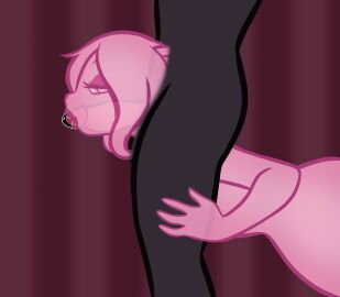 2024 animated anthro big_breasts breasts diana_rayablanca duo faceless_character faceless_male fellatio female genitals ghost hair heart_eyes heart_pupils heart_symbol hi_res holding_leg humanoid_genitalia lips male mammal mephitid oral penile penis pink_body pink_hair pink_lips reverse_blowjob selective_corporeality sex short_playtime skelly_doll skunk spirit thick_lips