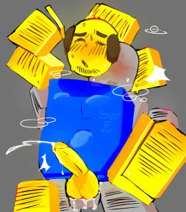 2d anon big_dick big_penis blocky blocky_body cum gay male male_only mannequin need_more_heat nmh old_male older_male penis pssyclownn roblox roblox_game robloxian sperm