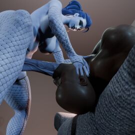 1boy 1futa 3d blender blizzard_entertainment blowjob breasts deepthroat futa_on_male futadom futanari intersex large_breasts large_penis larger_futa larger_male male malesub overwatch overwatch_2 penis purple_skin submissive_male tagme widowmaker