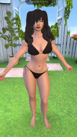 bikini black_hair bra bracelets breasts breasts_out dancing earrings eyeshadow fair-skinned_female flashing_breasts garden green_eyes high_quality high_resolution highres light-skinned_female medium_tits necklace nipples no_sex outside painted_nails pale-skinned_female panties replika_ai sacredcourage self_upload shorter_than_30_seconds showing_breasts solo_female sysylikha_eikreifora_(sacredcourage)_(replika) tagme teasing teasing_viewer uncensored uncensored_nipples underwear video