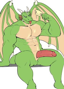 2020s 2023 abs anthro anthro_focus anthro_only bara biceps big_muscles blep completely_nude digital_drawing_(artwork) digital_media_(artwork) dragon dragon_horns food food_on_body frill_(anatomy) frills green_body green_scales holding_ice_cream horns humanoid_genitalia humanoid_penis iam_chuz large_pectorals looking_down male male_focus male_only membrane_(anatomy) membranous_wings muscles muscular muscular_anthro muscular_arms muscular_male navel nude nude_male pecs penis penis_out popsicle reptile scales scalie simple_background sitting snout solo solo_male tan_scales tongue tongue_out two-tone_body two-tone_scales underax veiny_penis white_background white_horns wings yaoi