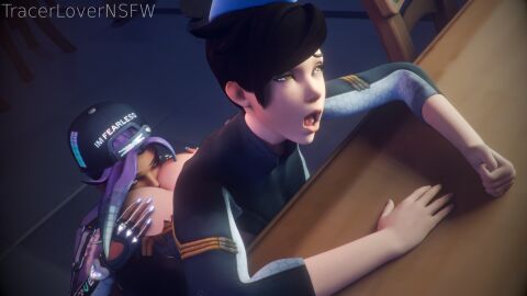 2girls 3d ass blender blizzard_entertainment female female/female female_on_female female_only lesbian licking_anus licking_ass overwatch sombra tracer tracerlover yuri