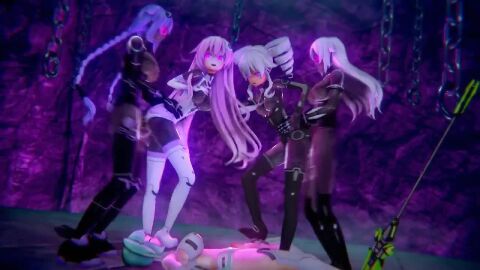 2girls 3d 3futas black_heart black_sister bodysuit breasts corruption dronification foot_fetish foot_on_face footjob futa_on_female glowing_eyes green_heart_(neptunia) incest latex latex_corruption latex_suit light-skinned_female light-skinned_futa long_hair nepgear neptune_(neptunia) neptunia_(series) no_sound noire purple_heart_(neptunia) purple_sister sex sex_from_behind sisters small_breasts tagme taihou1944 transformation uni_(neptunia) vert video