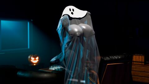 ass big_ass big_breasts big_butt big_nipples breasts chair curvaceous curvy curvy_body curvy_female curvy_figure curvy_hips dark_nipples dark_skin erect_nipples exposed_breasts feet female female_focus female_only floating functionally_nude functionally_nude_female ghost ghost_girl grey_body grey_skin halloween huge_areola huge_areolae huge_ass huge_breasts humanoid inside large_breasts light-skinned_female light_skin looking_at_viewer monster monster_girl nipples no_bra no_panties pale-skinned_female pale_skin sideboob solo thick thick_ass thick_legs thick_thighs thighs translucent_clothing transparent_clothing voluptuous voluptuous_female wide_hips xionxiii