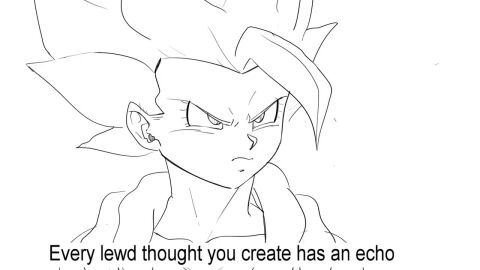 1girls boobs dialogue dragon_ball dragon_ball_z female female_gogeta female_only fusion fusion_dance genderbend genderswap gogeta longer_than_10_seconds metamoran_clothing metamoran_fusion pseudocel rule_63 saiyan saiyan_girl serious sketch subtitled super_saiyan tagme video