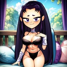 absurd_res absurd_resolution absurdres ai_generated ass bed big_ass big_breasts big_butt black_bra blackfire blush blushed_face blushing_at_viewer blushing_female boomerang_(tv bra breasts bubble_ass bubble_butt busty busty_female busty_girl cartoon cartoon_network cartoony cats62 curvaceous curvaceous_female curvaceous_figure curvy curvy_body curvy_female curvy_figure curvy_hips dark_purple_eyes dark_purple_hair dc dc_comics ear exposed exposed_ass exposed_boobs exposed_breasts exposed_butt exposed_legs exposed_thighs eyebrows eyelashes eyeshadow eyewear fat_ass fat_butt female female_only front_view glistening glistening_ass glistening_body glistening_boobs glistening_breasts glistening_butt glistening_eyes glistening_legs glistening_skin glistening_thighs half-closed_eyes half-dressed half_naked half_nude hi_res high_quality high_resolution highres huge_ass huge_balls huge_boobs huge_breasts koriand'r large_ass large_boobs large_breasts large_butt legs long_hair looking_at_viewer network) nipples on_bed panties pants pillow purple_eyes purple_hair seductive seductive_body seductive_eyes seductive_look seductive_mouth seductive_smile shiny shiny_ass shiny_body shiny_boobs shiny_breasts shiny_butt shiny_legs shiny_skin shiny_thighs sideboob sitting sitting_on_bed slim_waist small_waist smile smiling smiling_at_viewer smooth_ass smooth_body smooth_butt smooth_legs smooth_skin smooth_thighs teen_titans thick_thighs thighhighs thighs thin_waist warner_brothers