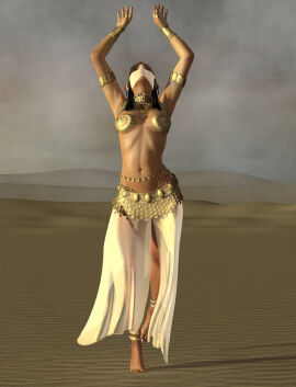 1girls 3d belly_dancer belly_dancer_outfit chaosophia female female_only full_body original solo