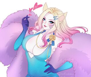 1girls ahri female female_focus female_only k/da_ahri k/da_all_out_ahri k/da_all_out_series k/da_series league_of_legends shinkodoku