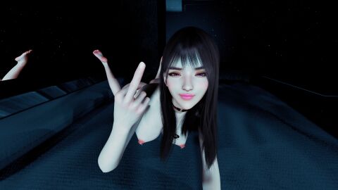 1girls 3d 4k areolae ass big_breasts breasts collar collar_only crashbanditkut cum_slut eyelashes feet female female_focus hair hi_res high_resolution highres legs lifeless_eyes light-skinned_female light_skin lips lipstick long_hair looking_at_viewer lying lying_on_bed makeup middle_finger nipple_piercing nipples nude nude_female original original_character piercing purple_eyes qos qos_tattoo queen_of_spades queen_of_spades_symbol queen_of_spades_tattoo ready_to_fuck seductive seductive_eyes seductive_look smirk solo spade_tattoo submissive submissive_female vein veiny_breasts virt-a-mate virtamate