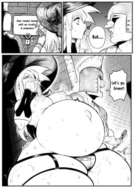 2boys all_the_way_through big_breasts big_nipples bottom_heavy breasts clothed clothing cum_inflation cumflated_belly cumflation femboy green_(artist) green_(original) green_hair huge_ass inflation long_nipples male male/futa male_only mostly_nude nude outie_navel pregnant thick_thighs vomit vomiting_cum wide_hips