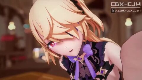 1boy absurdres animated blush bouncing_breasts breasts breasts_out cbx-cjw cum erection female fischl_(genshin_impact) genshin_impact legs_apart male moaning moaning_in_pleasure nipples oral_sex penis penis_in_pussy pov pubic_hair sex sound spread_legs straight tagme thighs unseen_male_face vagina vaginal_penetration vaginal_sex video