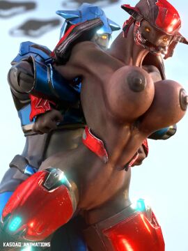 1boy 1girls 3d alien alien_girl animated areolae balls bouncing_breasts breasts female female_sangheili halo_(series) kasdaq male nipples penis pussy sangheili sex straight straight_sex tagme thick_thighs video wide_hips