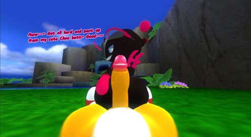 2boys 3d antenna anthro ass assjob ball_(object) bedroom_eyes big_ass big_penis black_body blue_eyes blue_sclera blue_sky cave chao_(sonic) chao_garden cloud clouds dark_chao dialogue dirty_talk english_dialogue english_text erect_penis erection evil_grin evil_smile fangs furry garden gay glasses glasses_on_head grin horny hot_dogging interspecies lake looking_back male open_smile outdoors outside penis plant plants pov seductive seductive_look sega sfm shoes sky sonic_(series) sonic_the_hedgehog_(series) source_filmmaker tails_the_fox talking_to_another talking_to_partner talking_to_viewer text waterfall white_pupils wings yaoi