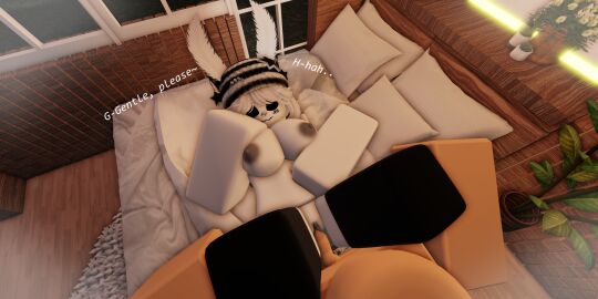 3d antennae arthropod arthropod_humanoid blush breasts dark_areola dark_nipples dark_pussy deltastar dialogue english_text faceless_male female human male male/female medium_breasts moth moth_girl nipples penis penis_in_pussy pussy roblox roblox_avatar robloxian self_upload sex text vagina vaginal_insertion vaginal_penetration vaginal_sex virgin white_body white_hair