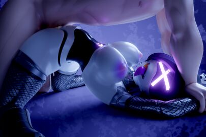 1boy 1boy1girl 1girls 3d 3d_(artwork) 777bronzestar ass_up athletic_female blender_(artwork) blender_(software) boots clothed clothing cum cum_in_pussy cum_inside cum_outside emo_girl female glitch_productions grabbing grabbing_hands highres human human_penetrating humanoid humanoid_female light-skinned_male lying male male/female murder_drones murder_drones_x_humans penetration purple_hair pussy robot robot_girl robot_humanoid robot_on_human screen_face sex simple_background tongue tongue_out uzi_(murder_drones) uzi_doorman vaginal_penetration vaginal_sex white_body without_panties