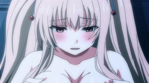 10s 1boy 1girls 2017 animated asahina_konomi ass bare_shoulders bent_over blank_eyes blush boobjob bow breasts censored female green_bow indoors large_breasts long_hair mosaic_censoring nipples older_man_and_younger_girl penis tagme teacher_and_student toriko_no_(series) toriko_no_kusari twintails