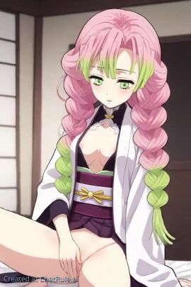ai_generated female female_solo fingering fingers girl masturbation mitsuri mitsuri_kanroji no_sound pussy rubbing rubbing_pussy solo solo_female tagme vaginal_penetration video
