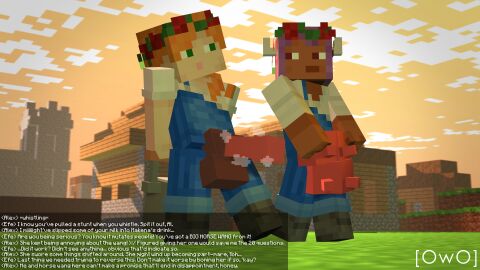 16:9 3d 4k absurd_res after_transformation alex_(minecraft) animal_genitalia animal_penis boots bottomwear clothing cloud digital_media_(artwork) duo efe_(minecraft) equine_genitalia equine_penis erection female footwear fti_transformation futanari gameplay_mechanics gender_transformation genital_growth genitals growth hair hi_res horsecock horsecock_futa human_with_animal_genitalia human_with_horsecock humanoid intersex looking_at_another microsoft minecraft mojang musk orange_hair outside overalls owo_sfm penis penis_growth post-transformation purple_hair shoes source_filmmaker_(artwork) sunset teats topwear transformation transformative_infection udder_growth udders village widescreen xbox_game_studios